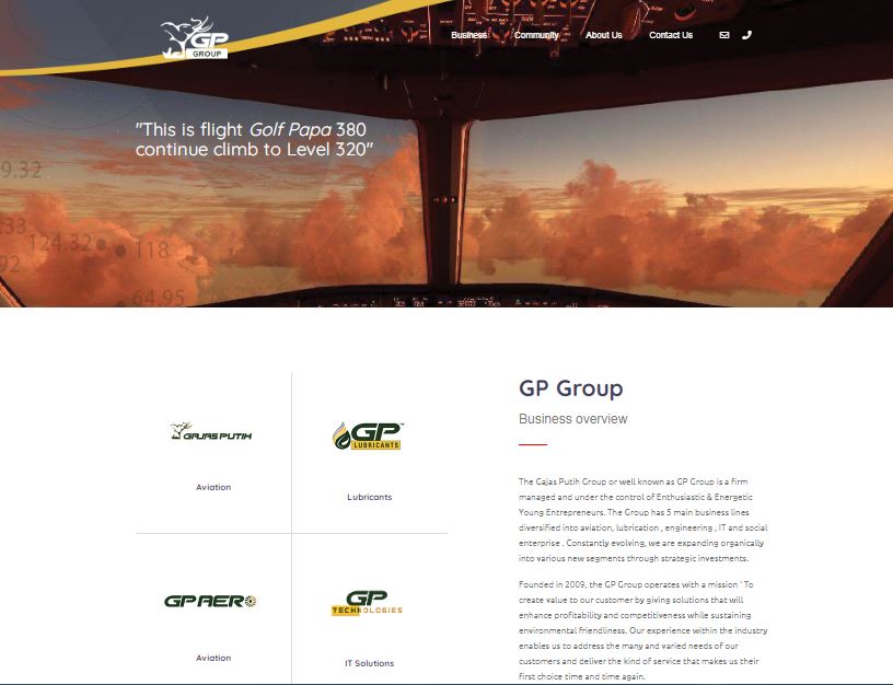 GP Group Home Page