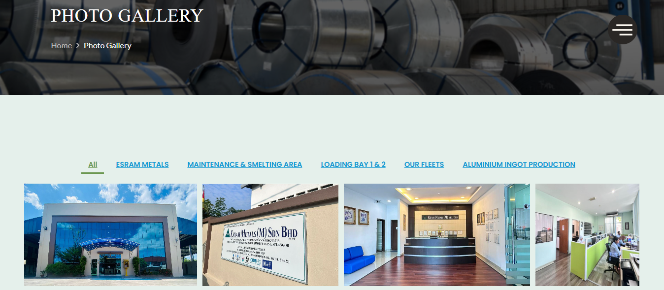 Esram Metals Gallery Page