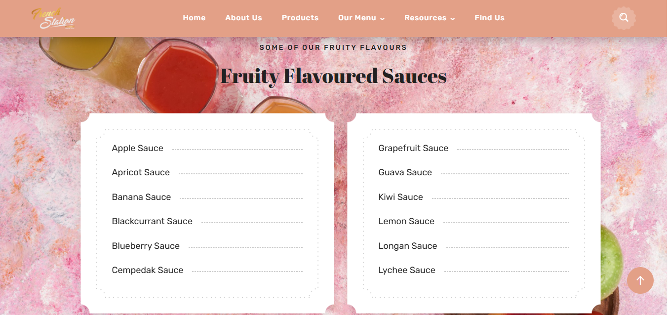 French Station Menu's Page