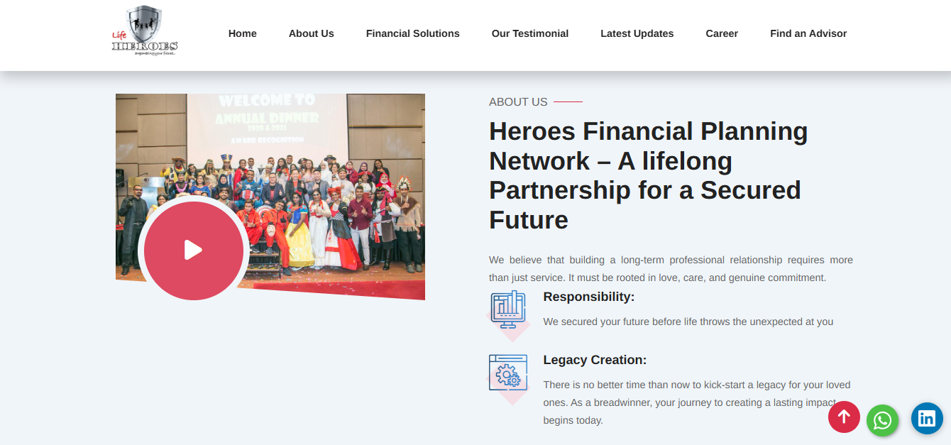 Life Heroes About Page
