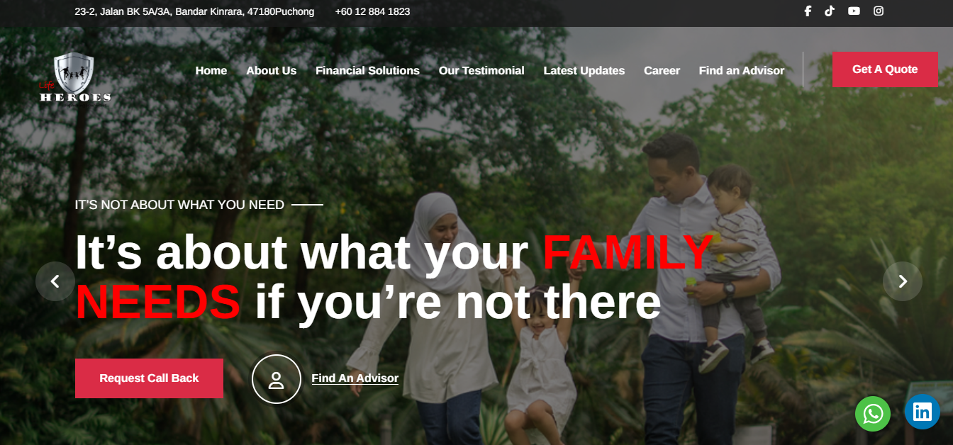 Life Heroes Home Page