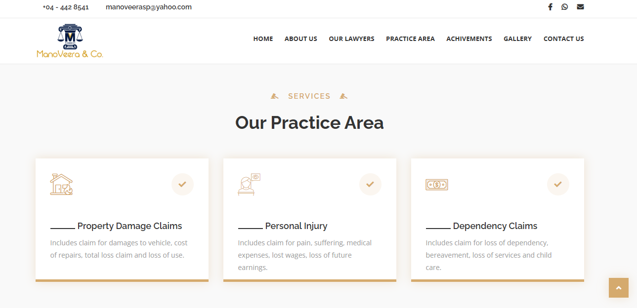 ManoVeera & Co. Services Page