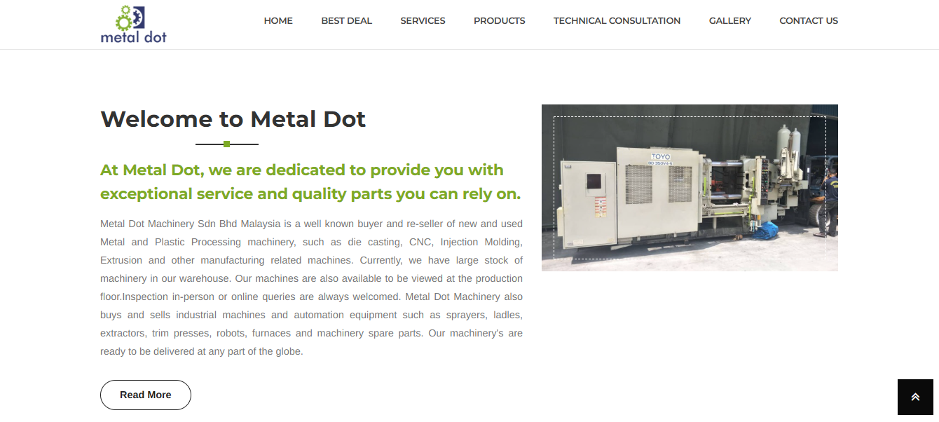 Metal Dot Machinery About Page
