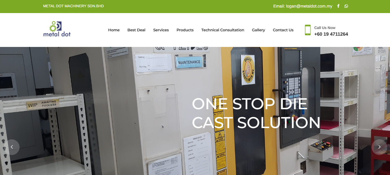 Metal Dot Machinery Home Page