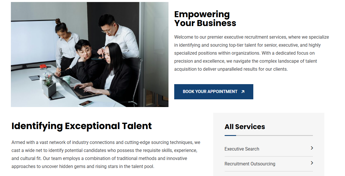 One Asia Services Page