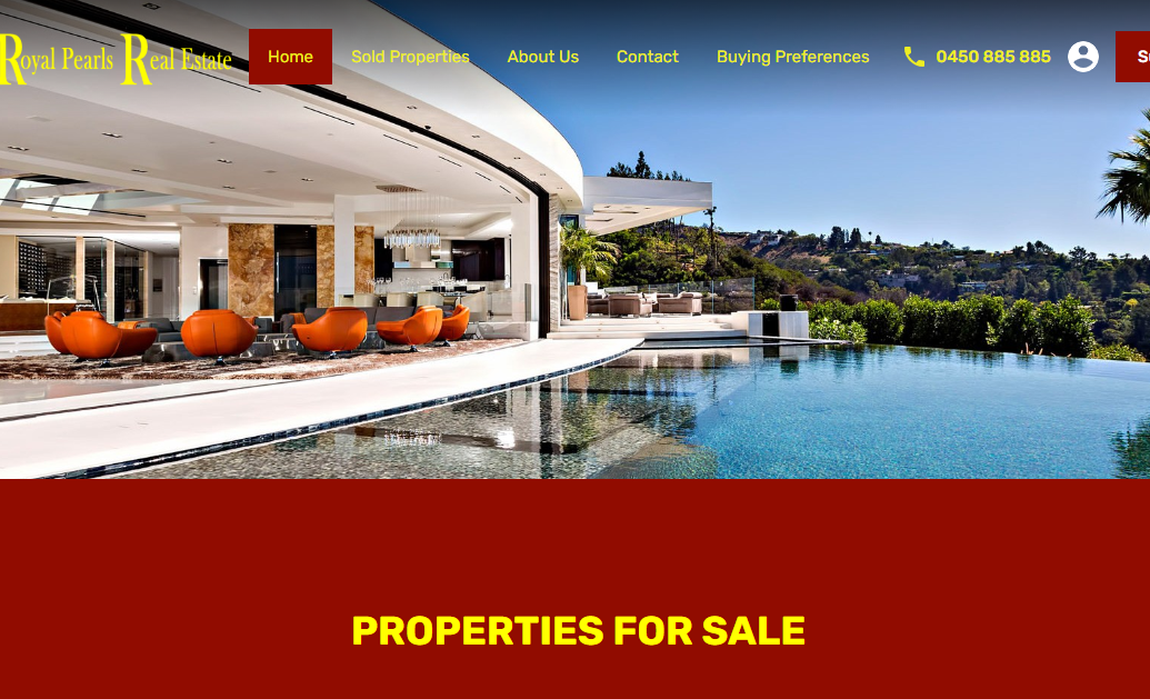 Royal Pearl Real Estate Home Page