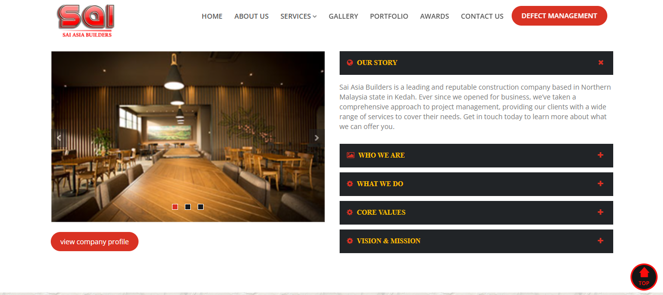 Sai Asia Builders About Page