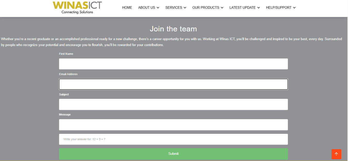 Winas ICT Careers Page