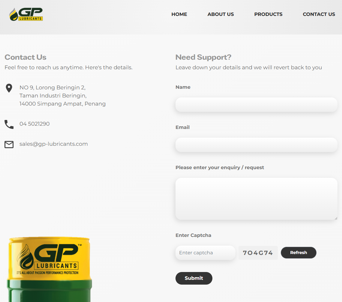 Contact _ GP_Lubricants