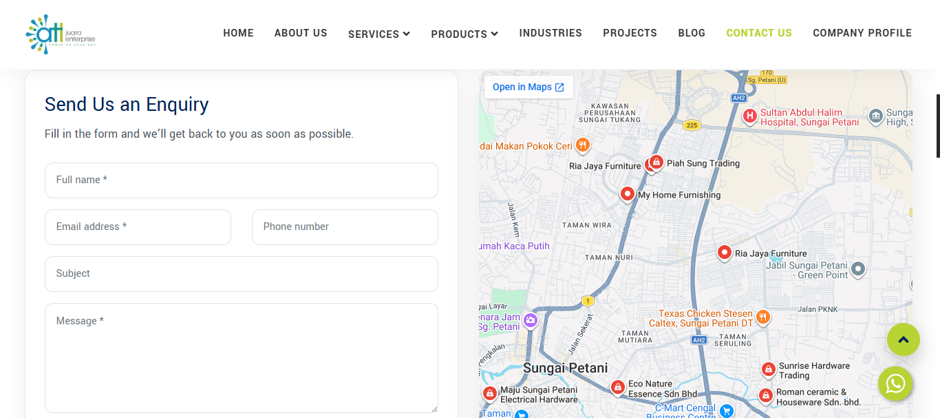 ATL Juara Enterprise - Contact