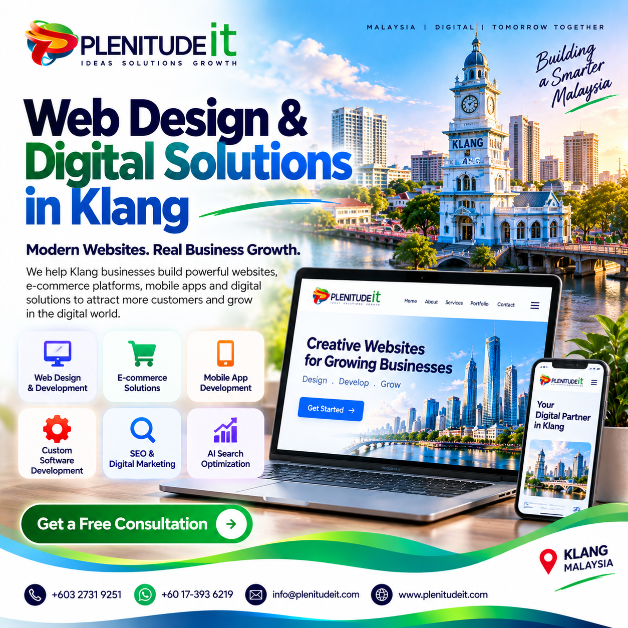 Web Design & Digital Solutions in Klang | Plenitude IT Web design and digital solutions in Klang by Plenitude IT