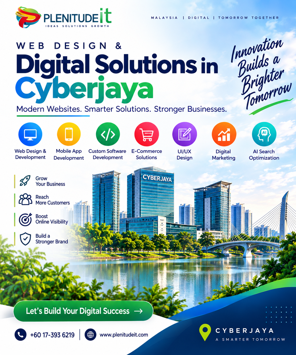 Web design and digital solutions in Cyberjaya by Plenitude IT